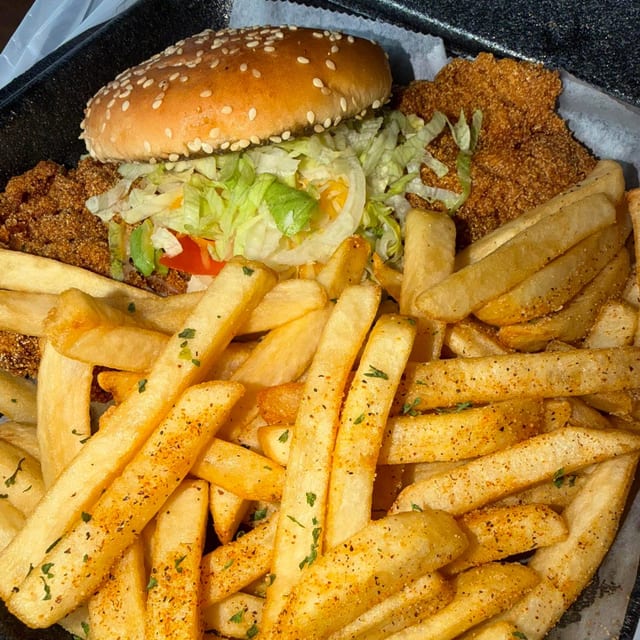Fish Sandwich and Fries.