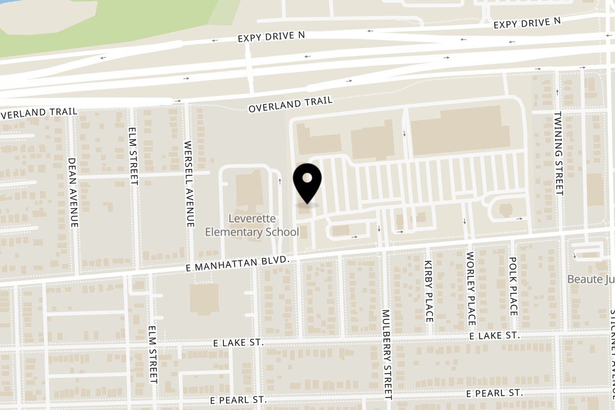 Map showing the location of Jive Turkey on 525 E Manhattan Blvd B in Toledo